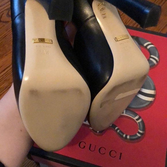 BNIB Gucci Leather heels size 38.5 - Picture 8 of 8